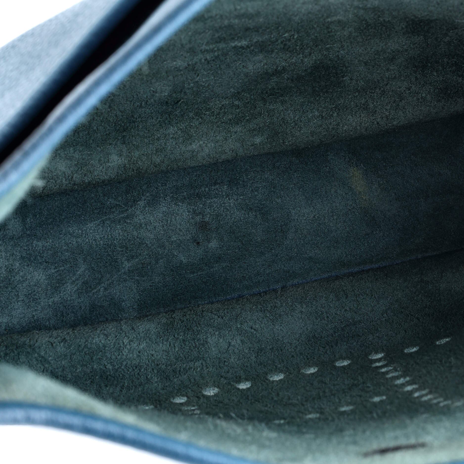 Pre-Owned Hermes Evelyne Bag Gen III Clemence PM, Alternate, color, Blue Jean