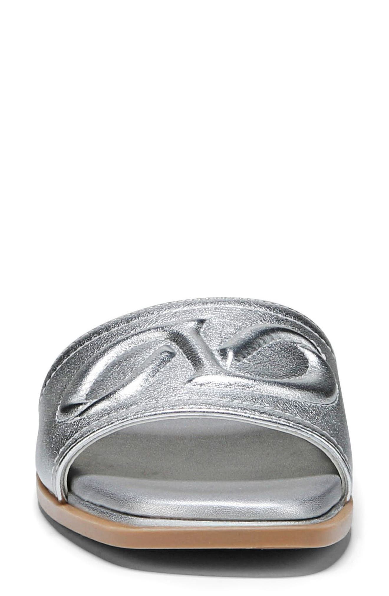 Naturalizer Genevieve Slide Sandal, Alternate, color, Silver