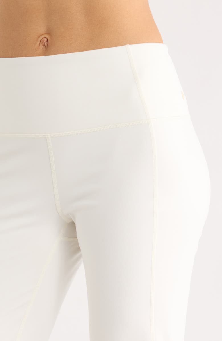 Zella Cozy Tech High Waist Straight Leg Pants, Alternate, color, Ivory Egret