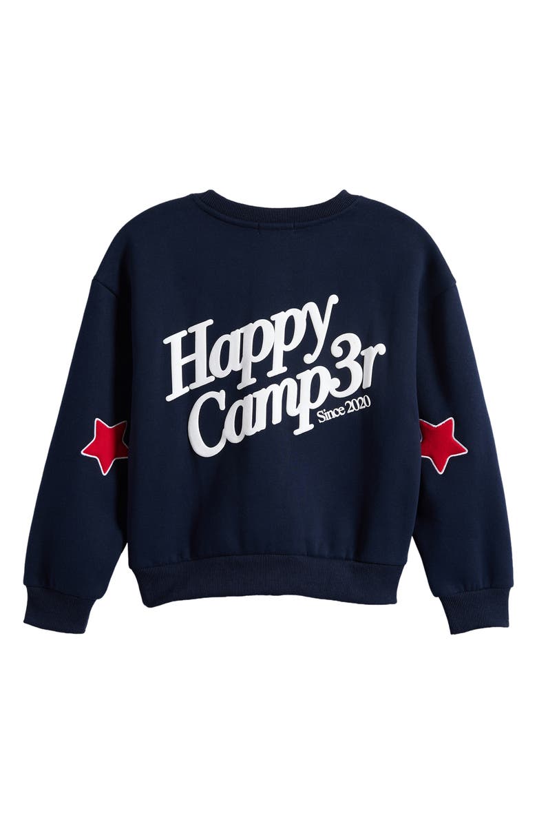 HAPPY CAMP3R Kids' USA Crewneck Sweatshirt, Alternate, color, Navy