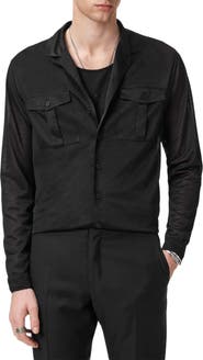 John Varvatos Sintra Summer Military Button-Up Shirt