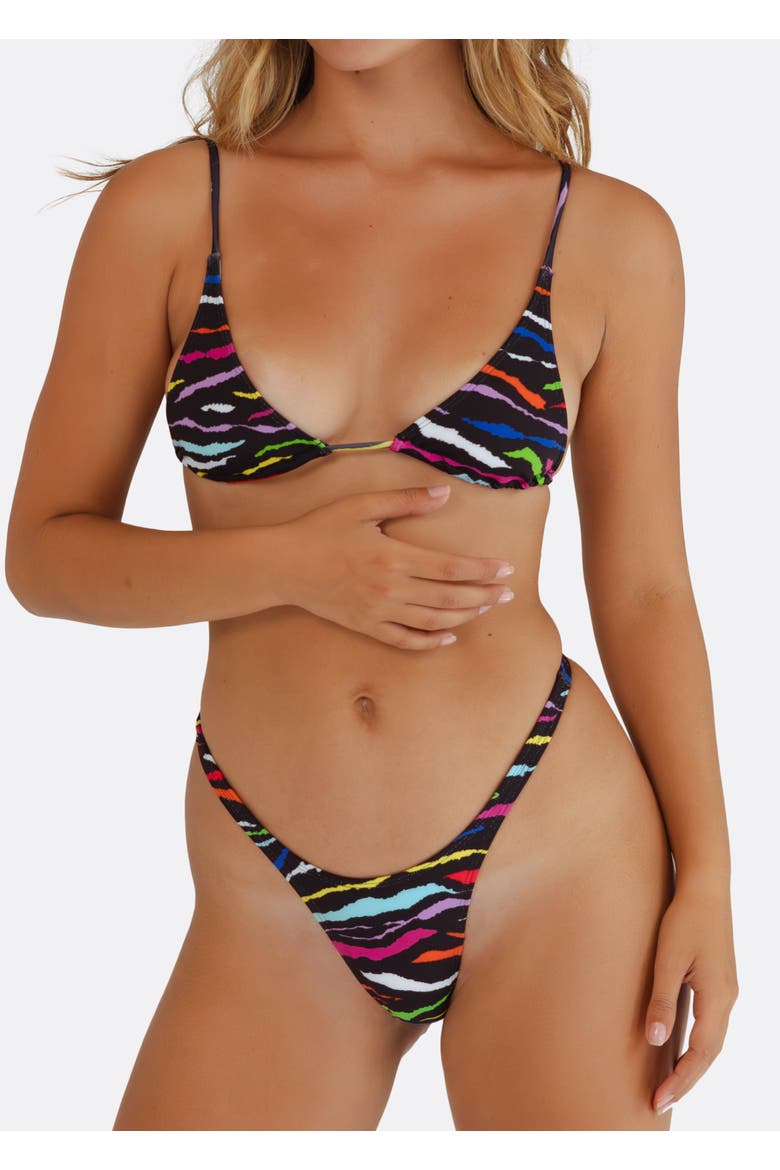 Nolita Thong Bikini Bottom, Main, color, Tiger Print