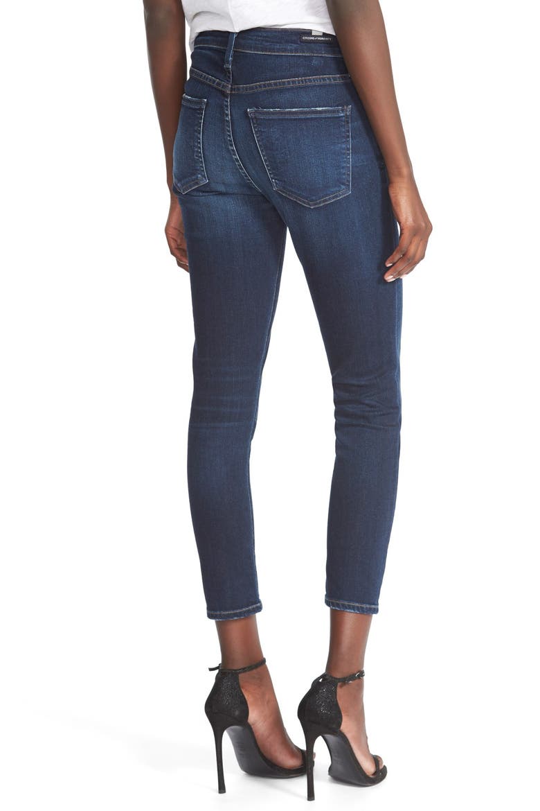 Rocket High Waist Crop Jeans, Alternate, color, STARLIGHT