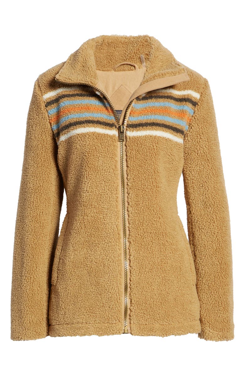 Pendleton Brooke Chimayo High Pile Fleece Jacket, Alternate, color,
