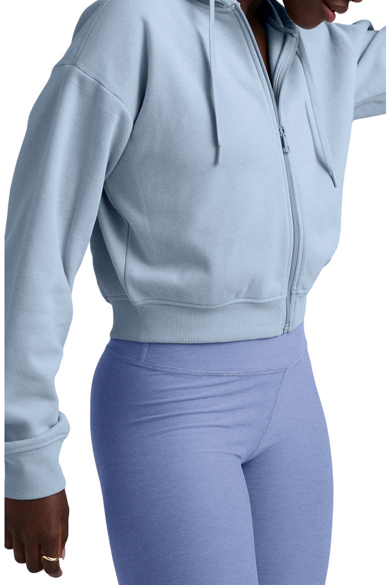 LuxeFleece Zip-Up Hoodie, Alternate, color, BLUE ZEN
