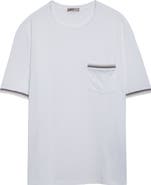 Herno Stripe Trim Cotton Jersey T-Shirt