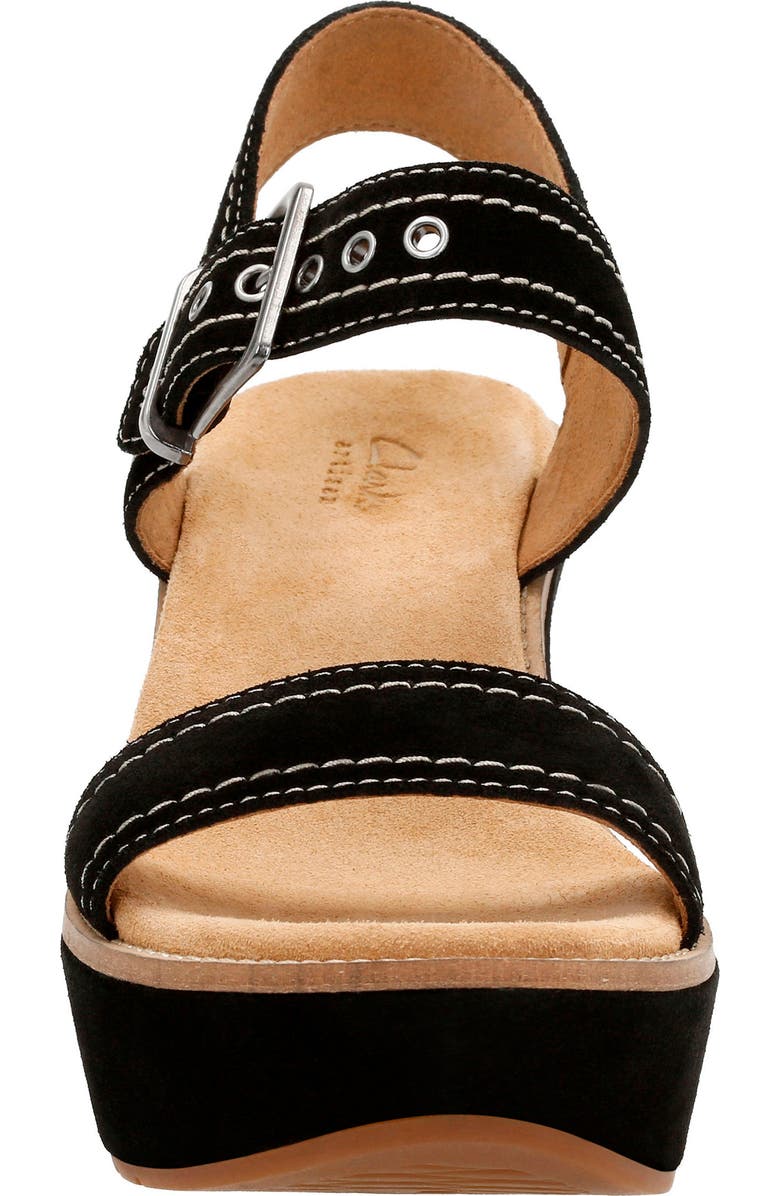 Clarks<sup>®</sup> Aisley Orchid Wedge Sandal, Alternate, color,