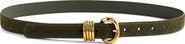 Madewell Metal Keeper Suede Belt