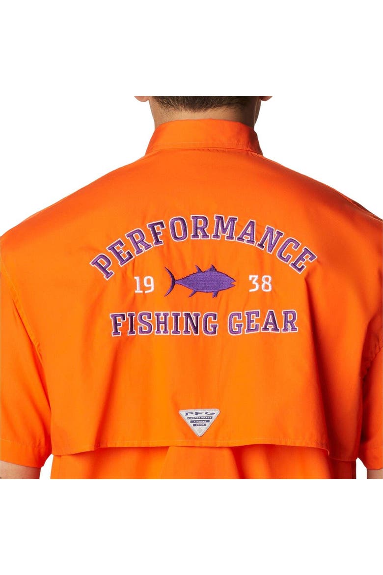 Men's Columbia Orange Clemson Tigers Bonehead Button-Up Shirt, Alternate, color, Orange