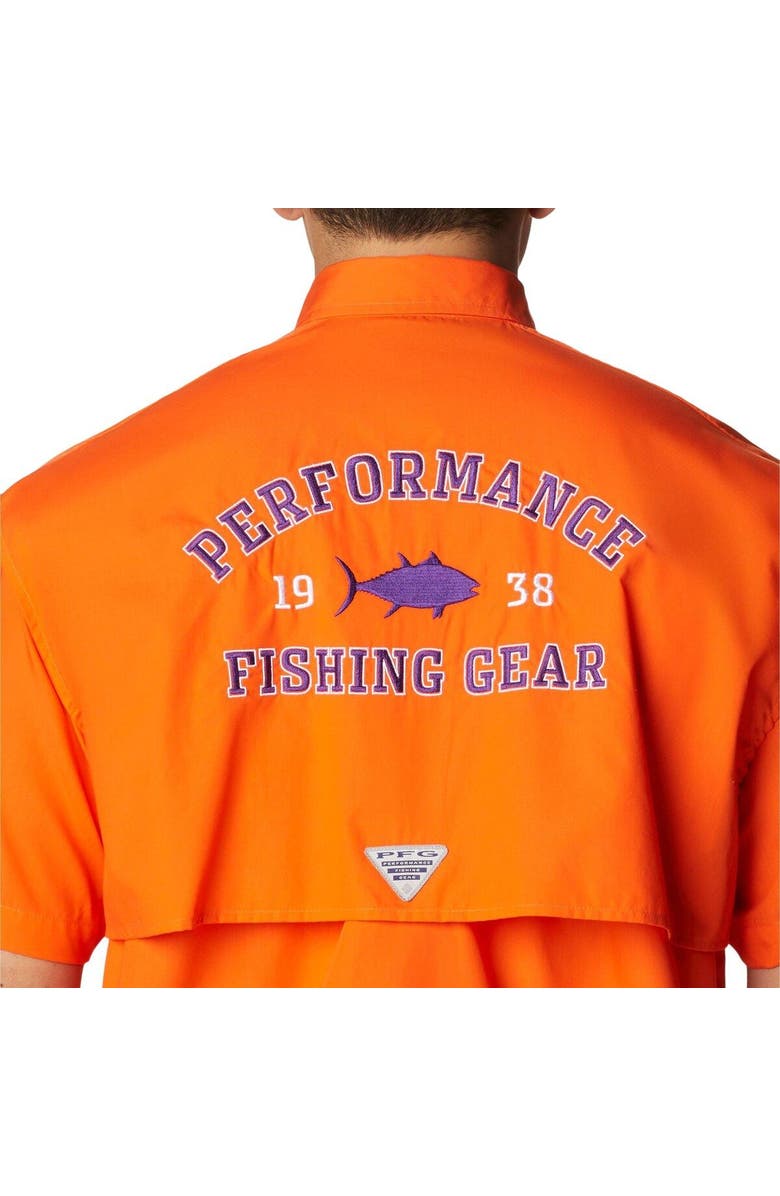 Columbia Men's Columbia Orange Clemson Tigers Bonehead Button-Up Shirt, Alternate, color, Orange