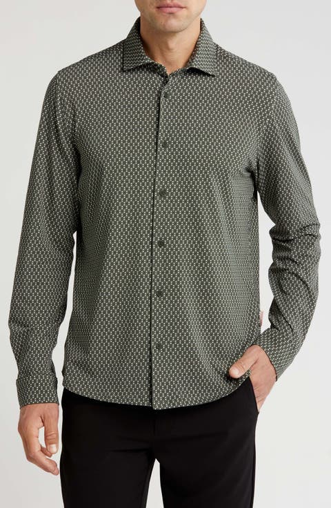 Halvergate Stretch Organic Cotton Button-Up Shirt
