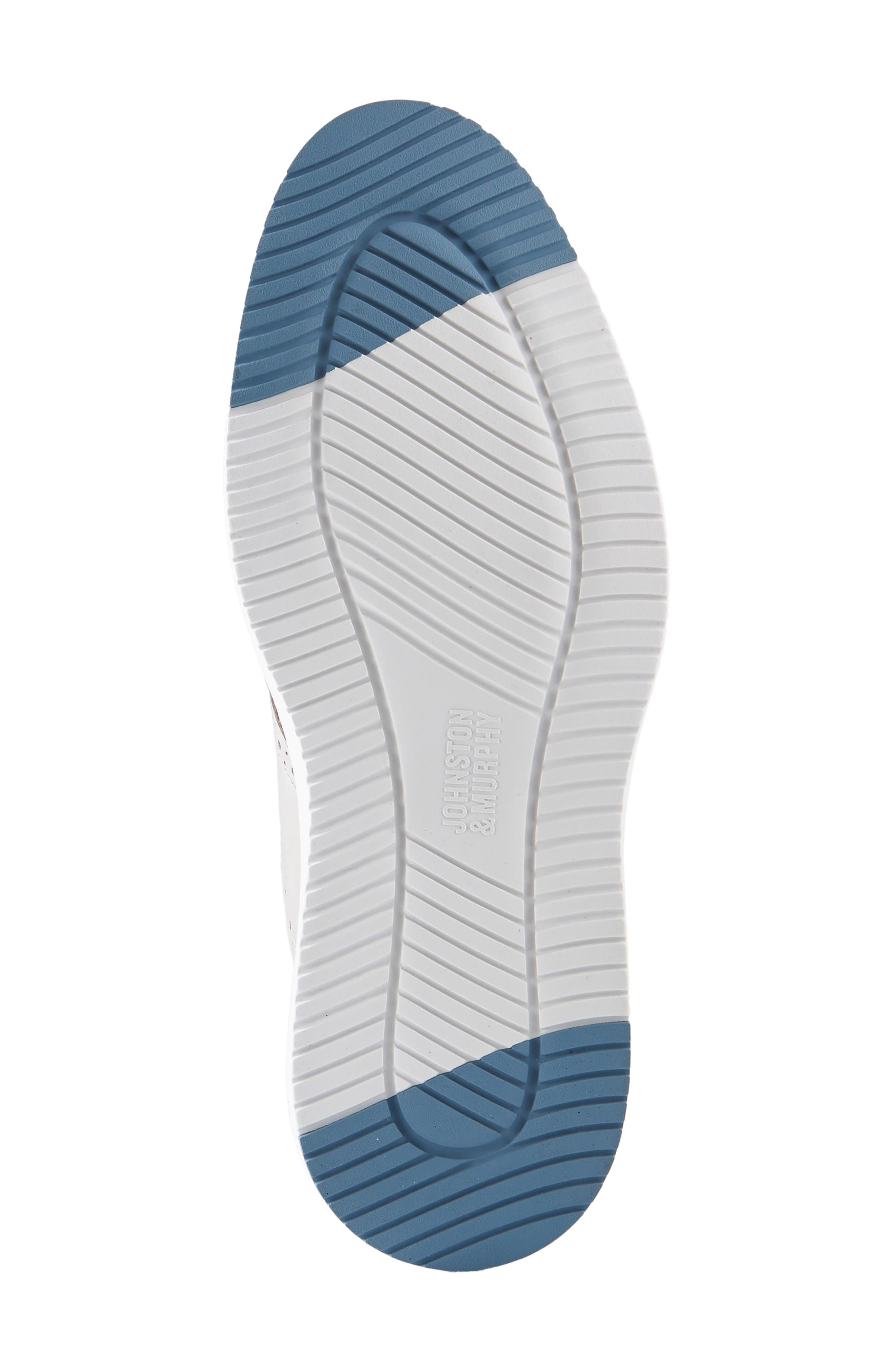 Johnston & Murphy Upton Knit Saddle Shoe, Alternate, color, Gray Knit/ Full Grain