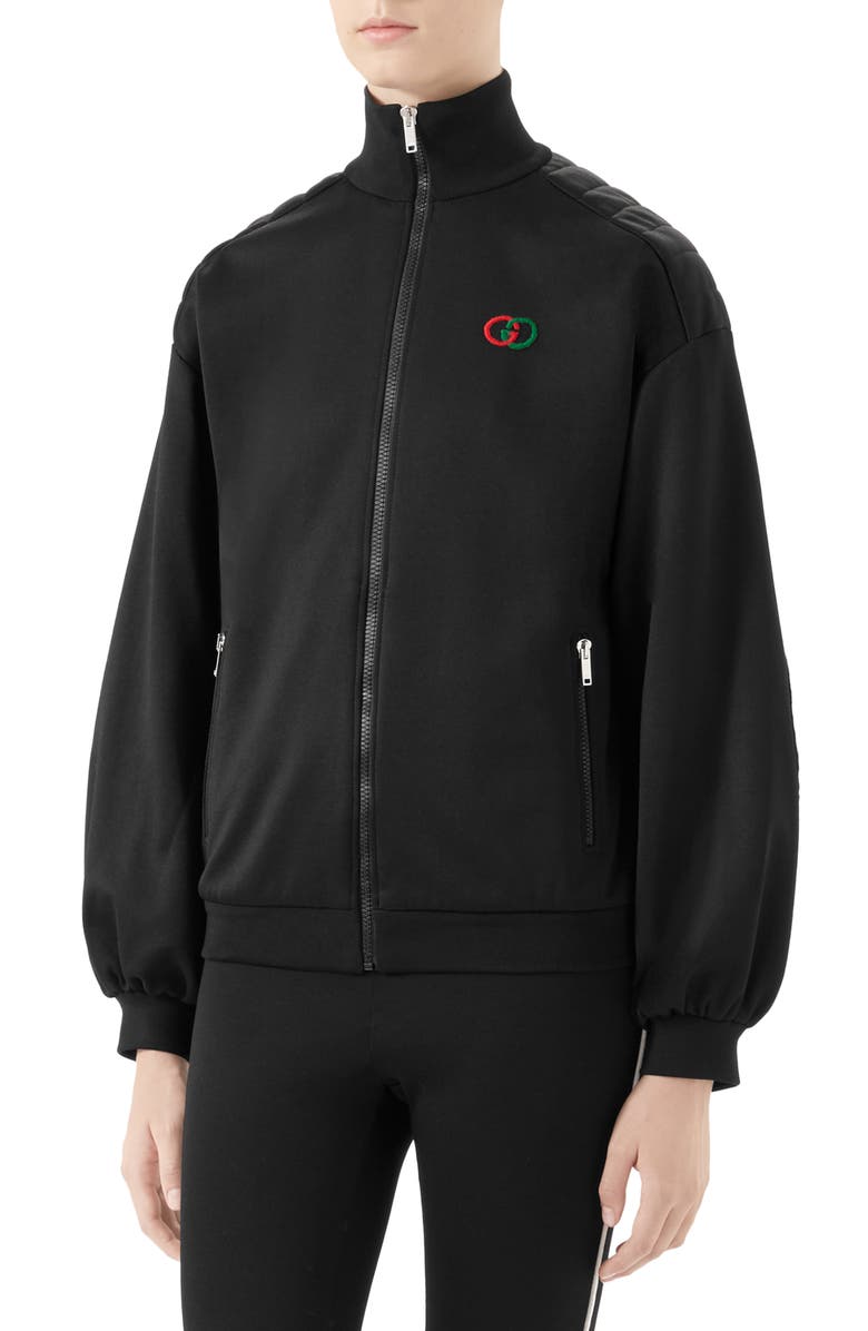Gucci Elbow Pad Tech Jersey Jacket, Main, color, 