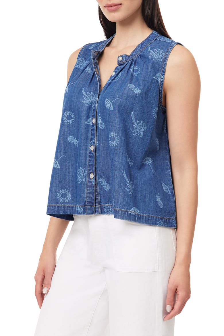 Easy Button Down Tank, Alternate, color, PAXTON PRINT
