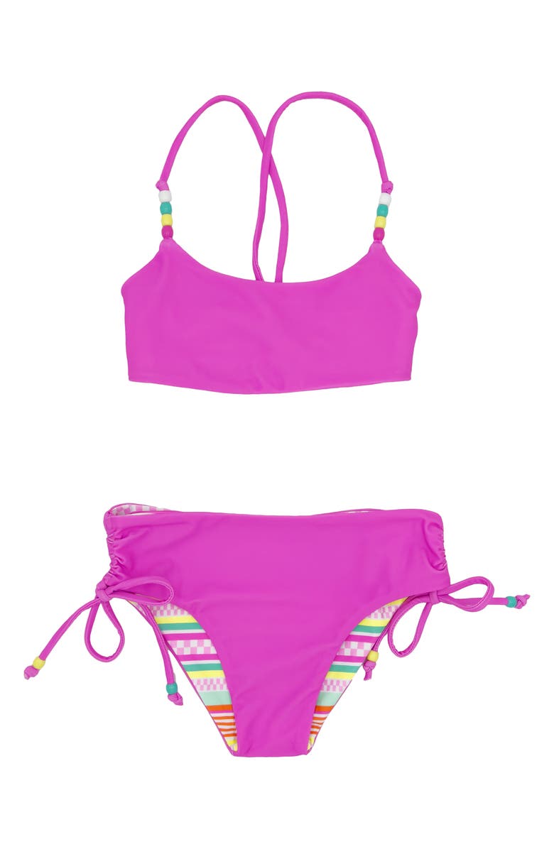 Feather 4 Arrow Kids' 4 the Good Vibes Reversible Two-Piece Swimsuit, Alternate, color, 