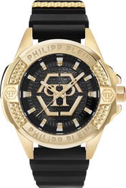 PHILIPP PLEIN Plein Majesty Silicone Strap Watch, 45mm