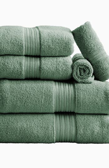 Woven & Weft 6-pack Cotton Bath Towels In Eucalyptus