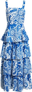 Eliza J Floral Tiered Maxi Dress