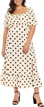 London Times Square Neck Midi Dress