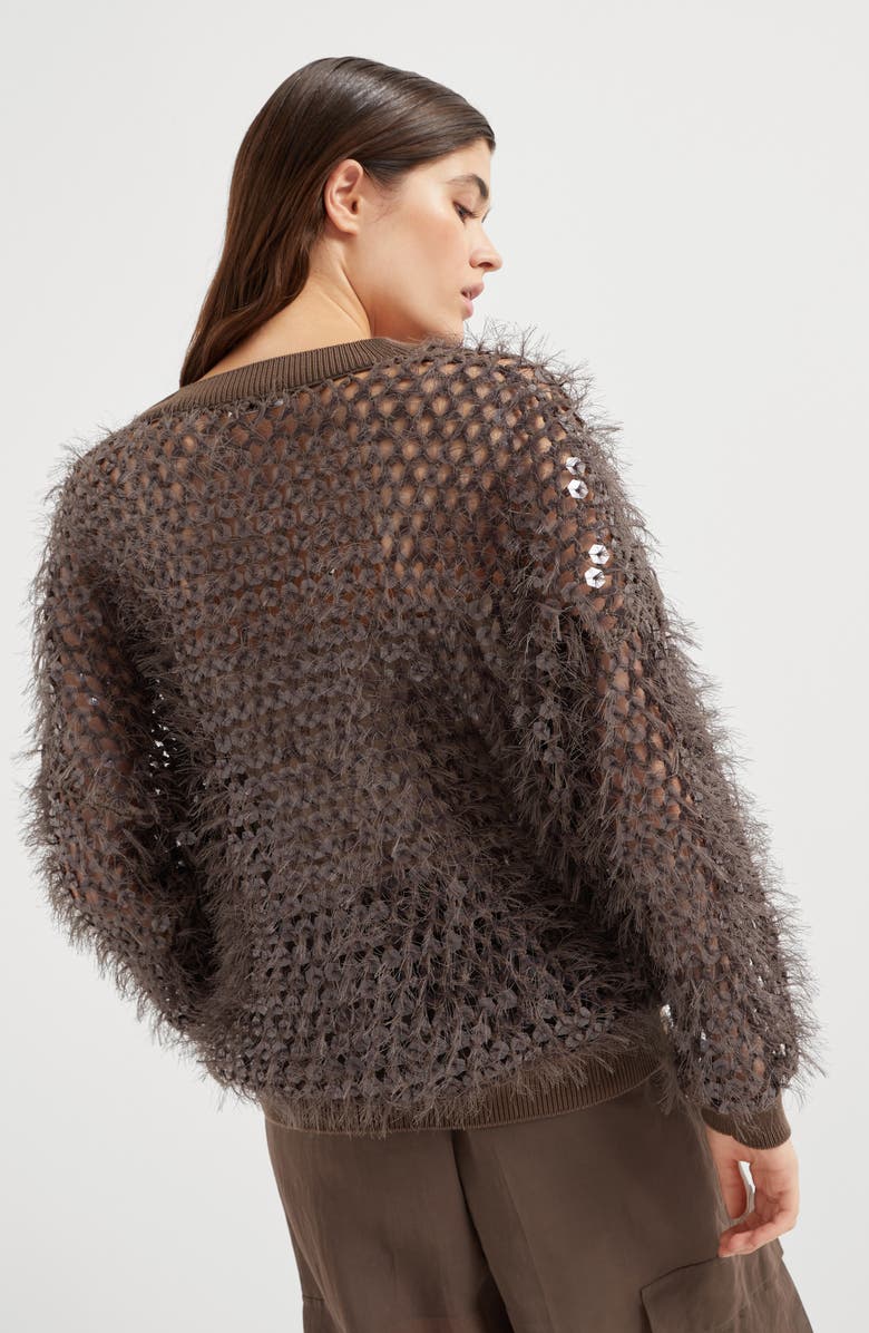 Brunello Cucinelli Dazzling Embroidery sweater, Alternate, color, 