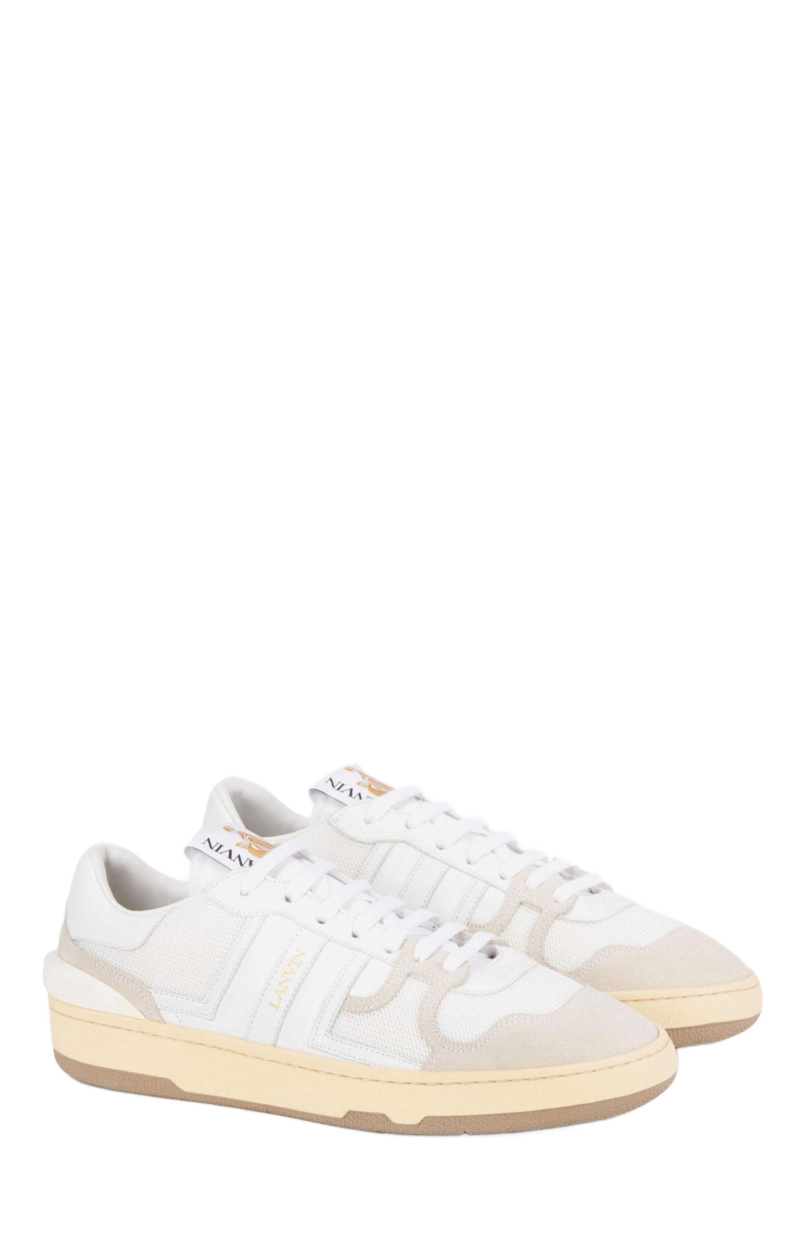 CLAY MESH SNEAKERS, Alternate, color, WHITE