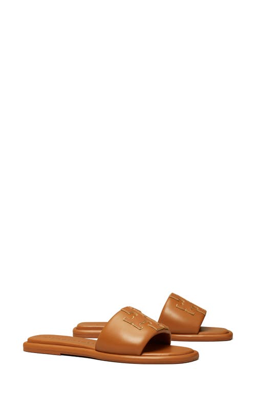 Tory Burch Double-t Leather Sport Slide Sandal