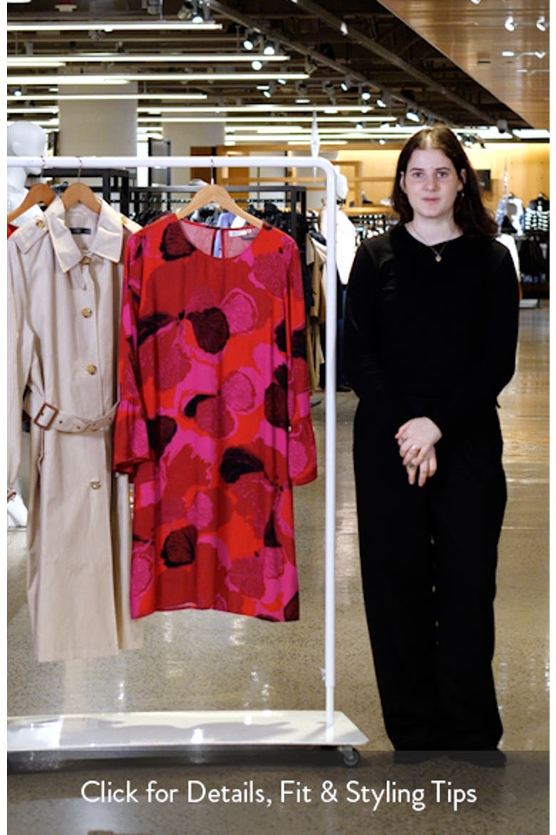 Novella Floral Long Sleeve Shift Dress video