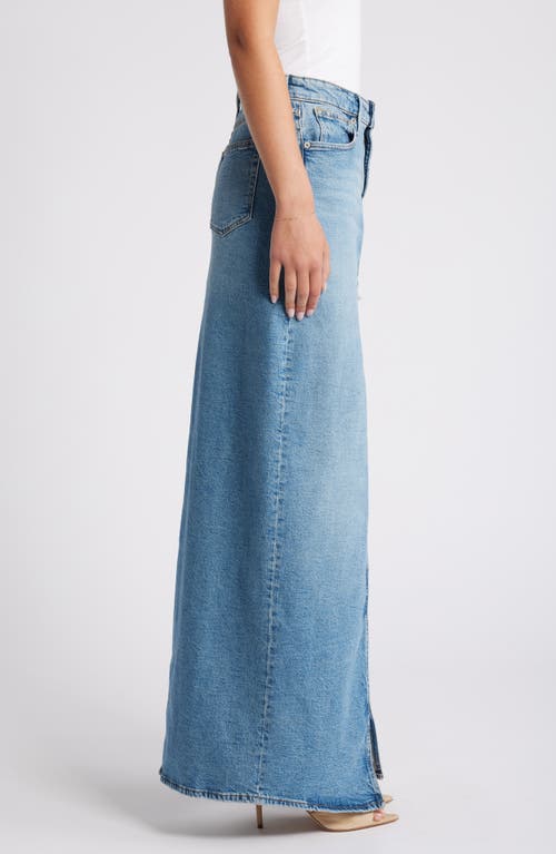 GOOD AMERICAN GOOD AMERICAN GOOD EASE DENIM MIDI SKIRT