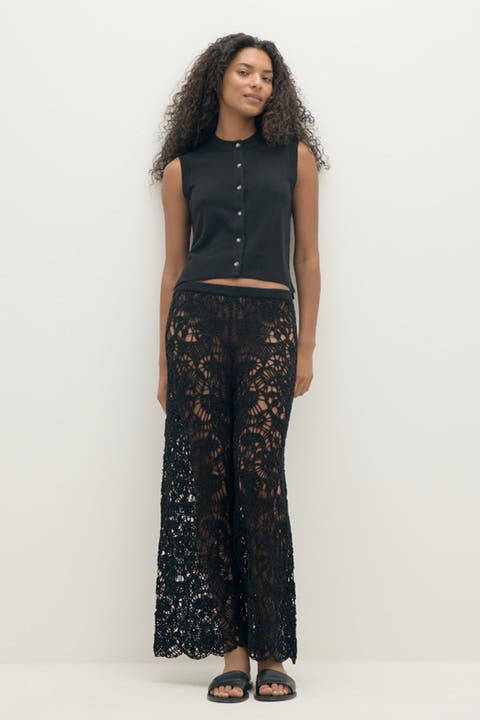 Emmaline Button-Up Cashmere Sweater Vest