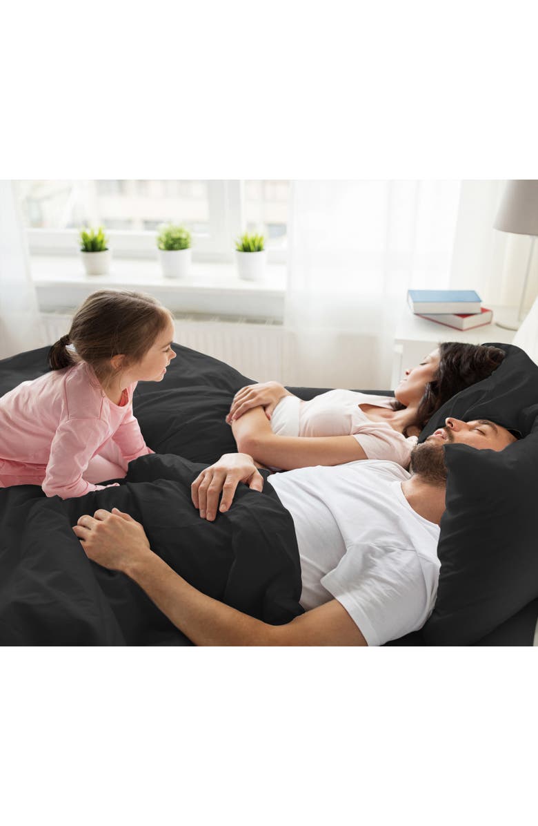 Martex Everyday 225 Thread Count Sheet Set, Alternate, color, Ebony