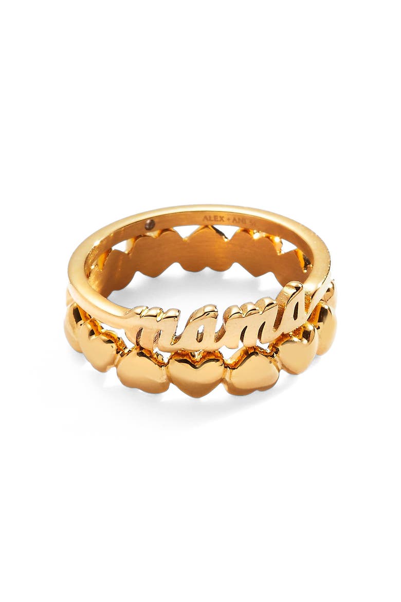 Mama Ring Set of 2, Main, color, Gold
