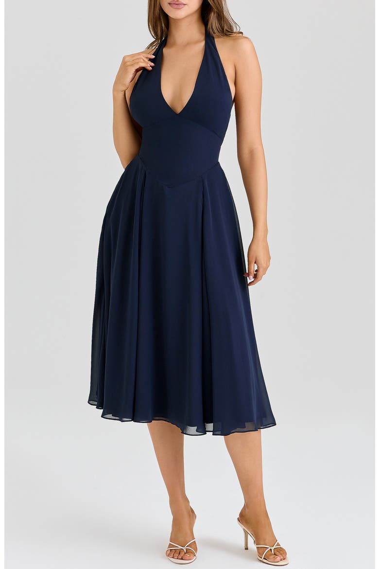 georgette halter cocktail dress Lauren Ralph Lauren Women's Georgette Halter Cocktail Dress