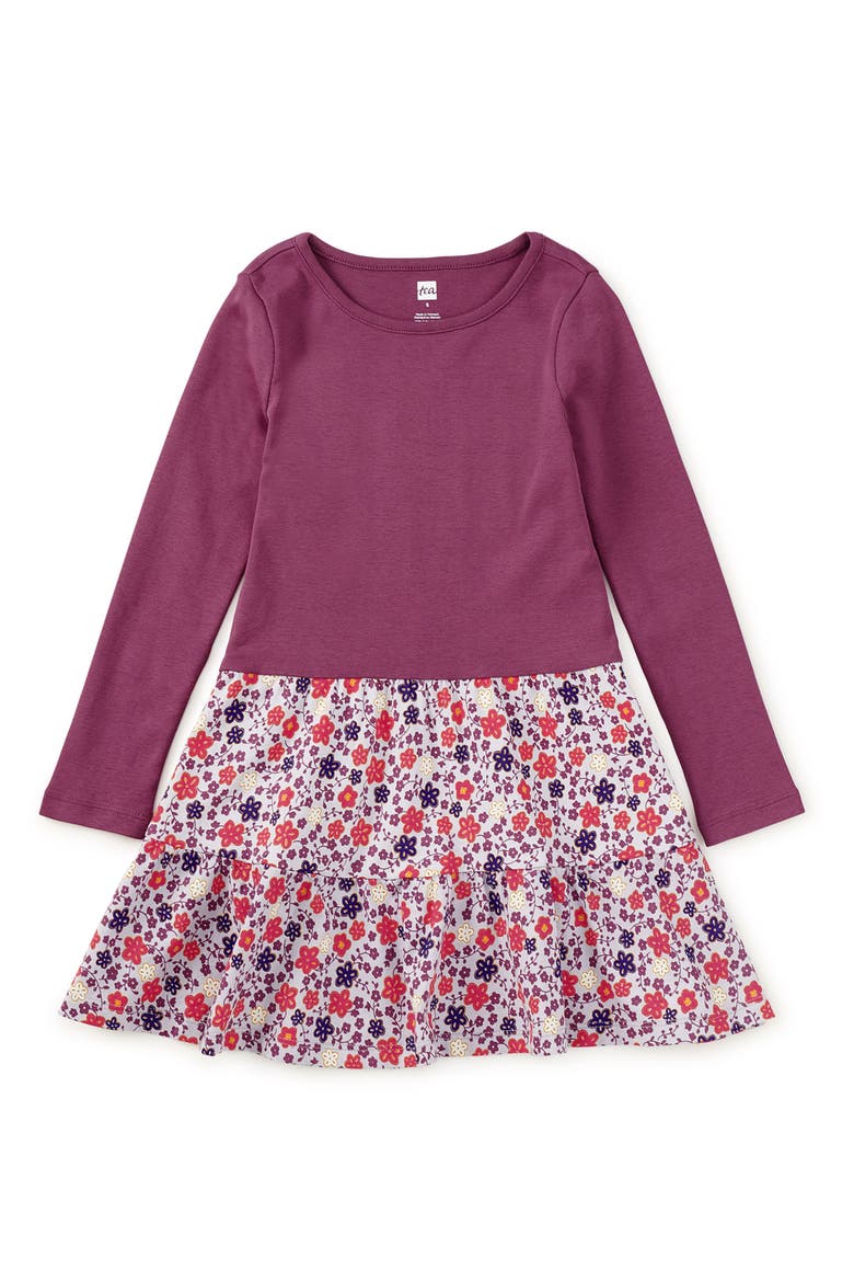 Tiered Skirted Twirl Dress, Main, color, Hanji Floral