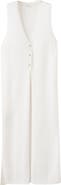 MANGO TEEN <p>Sleeveless Cotton Blend Longline Cardigan</p>