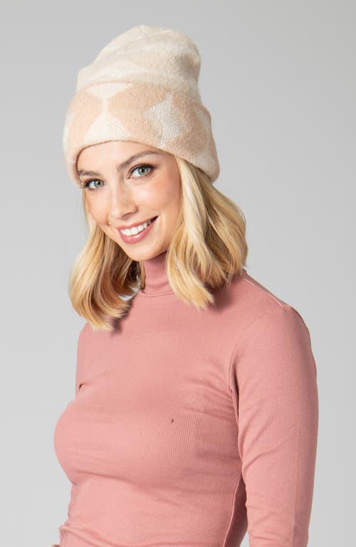 San Diego Hat Print Knit Cuffed Beanie In Neutral