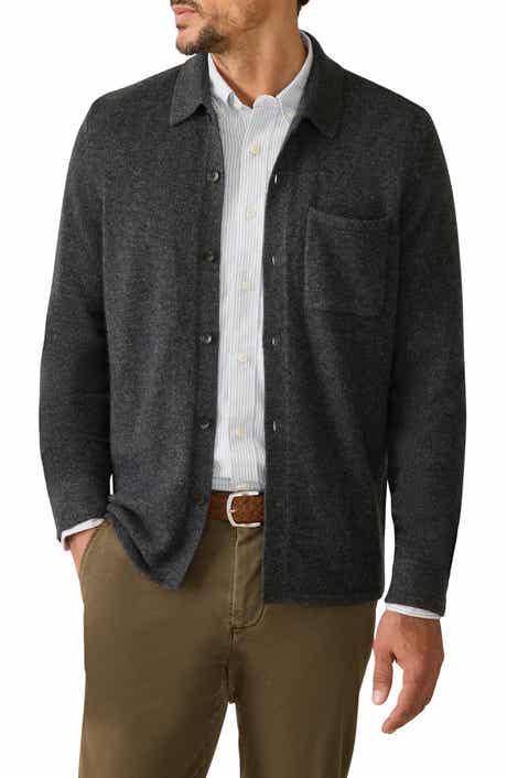Faherty Wool & Cashmere Sweater Overshirt