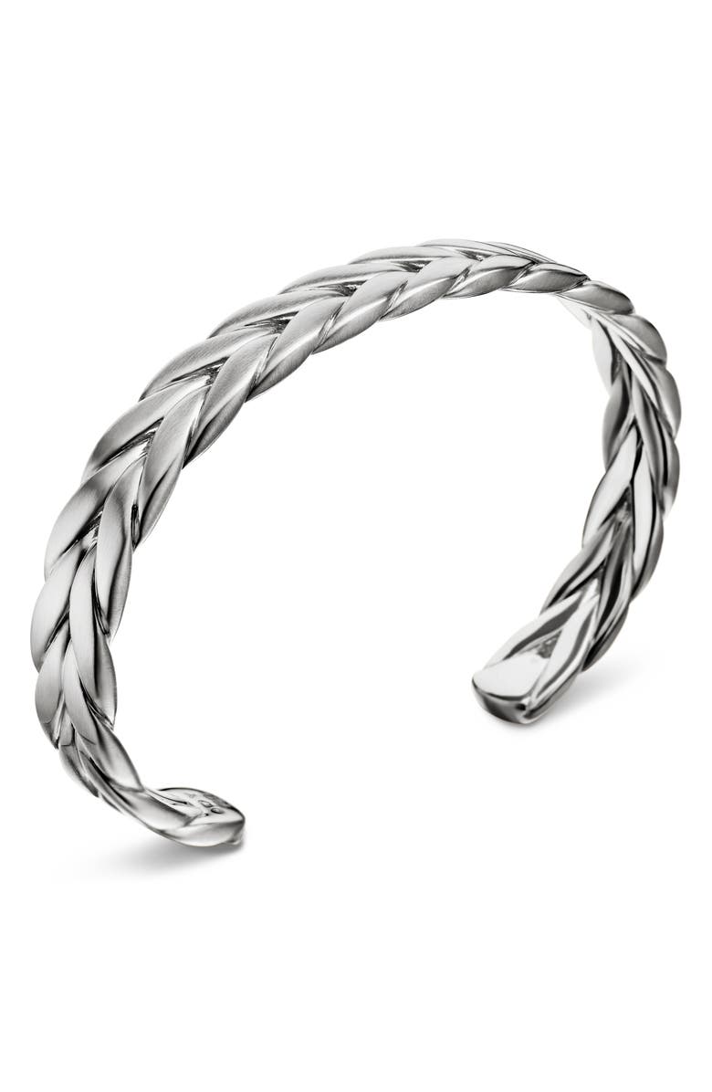 David Yurman Chevron Cuff Bracelet in Sterling Silver, 9mm, Alternate, color,