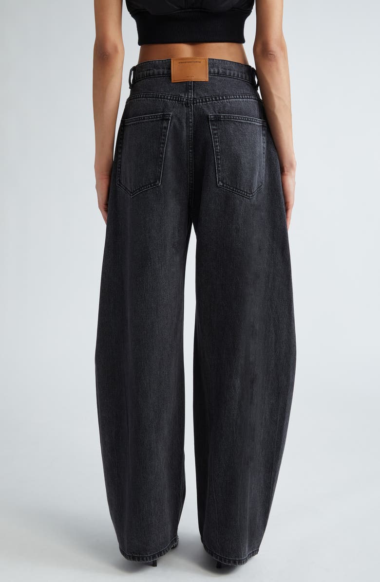 Alexander Wang Oversize Low Rise Barrel Leg Jeans, Alternate, color, 