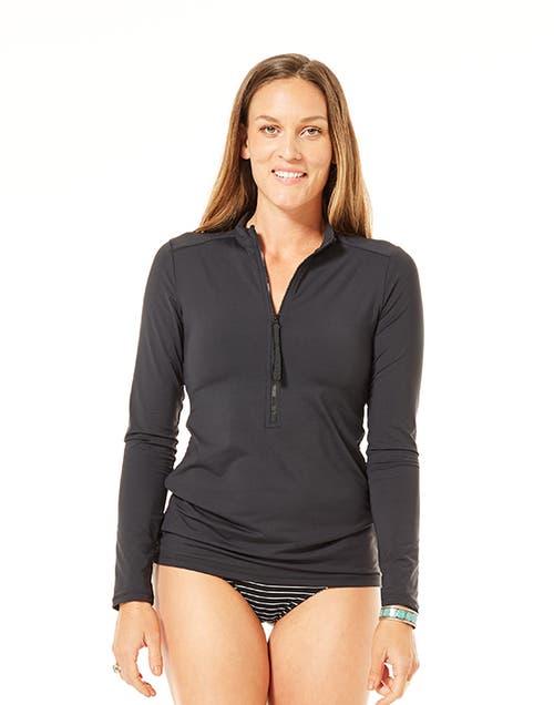 Carve Designs Cruz Rashguard In Black