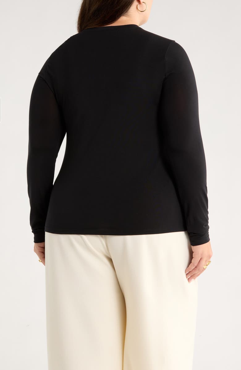 Nordstrom Long Sleeve T-Shirt, Alternate, color, Black