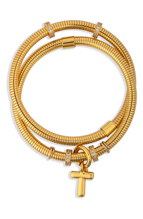 Bubble Charm Initial Bracelet