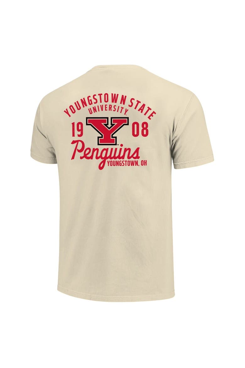 Men's Cream Youngstown State Penguins Comfort Colors Mascot Overlay T-Shirt, Alternate, color, Cream