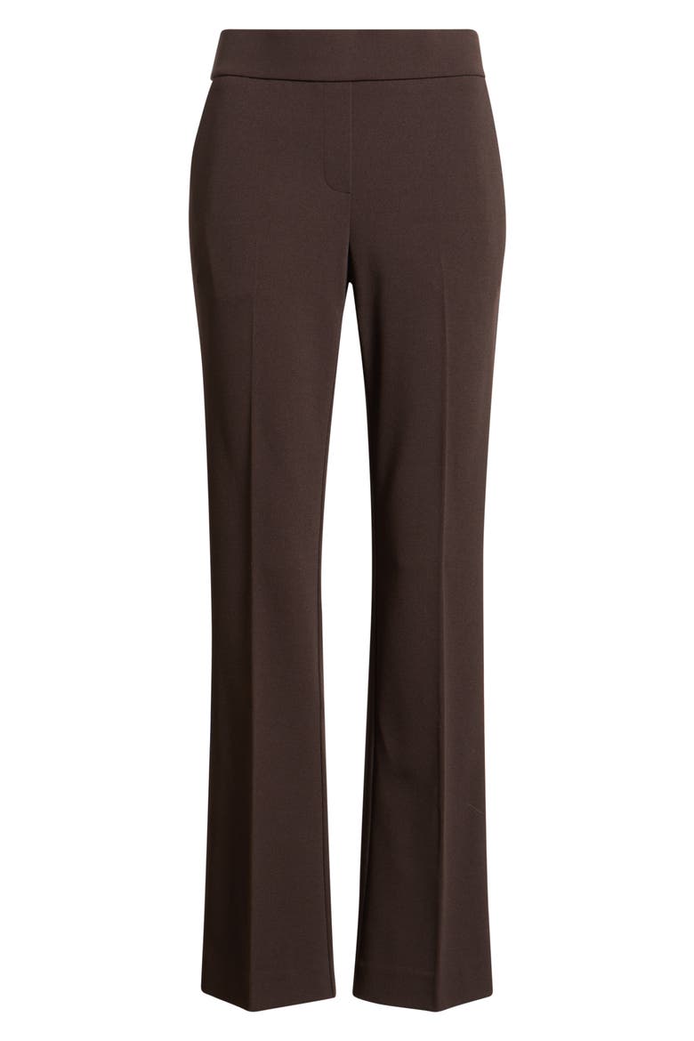 Slash Pocket Crepe Pull-On Pants, Alternate, color, CHOCOLATE BROWN
