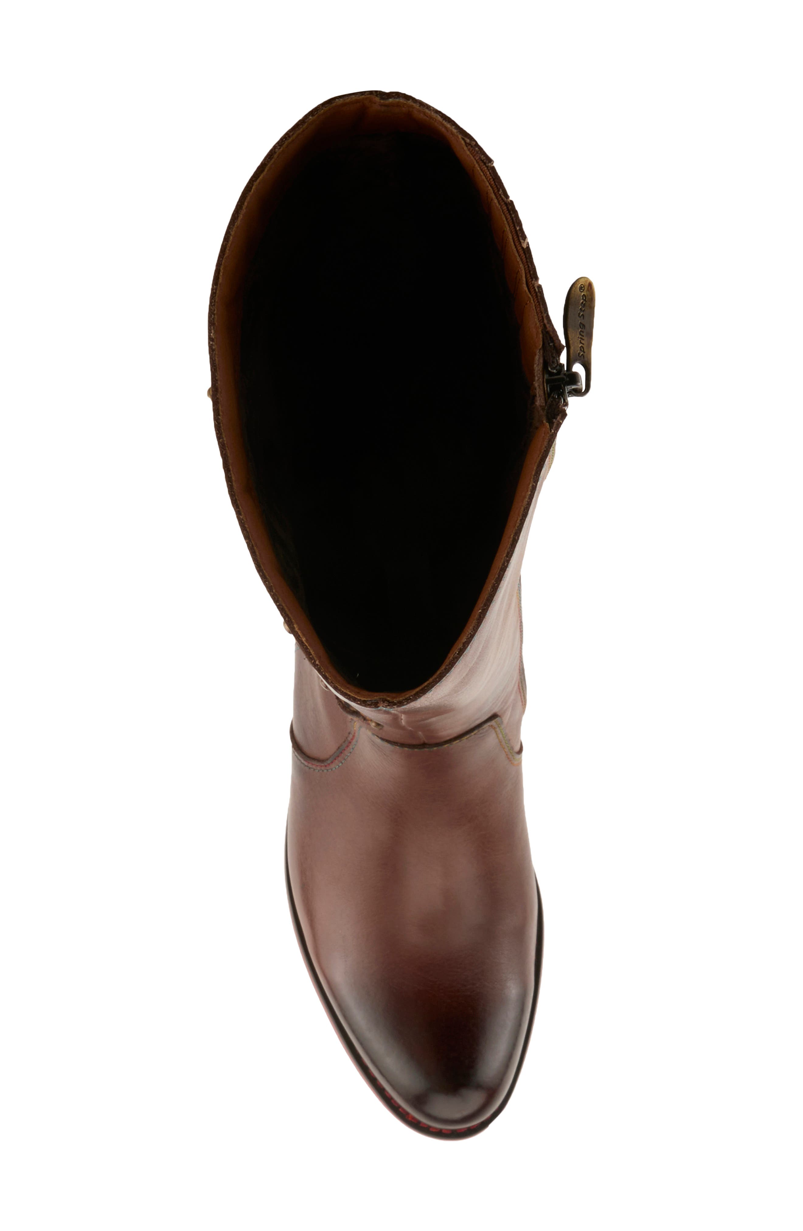 Dimond Knee High Boot, Alternate, color, BROWN MULTI