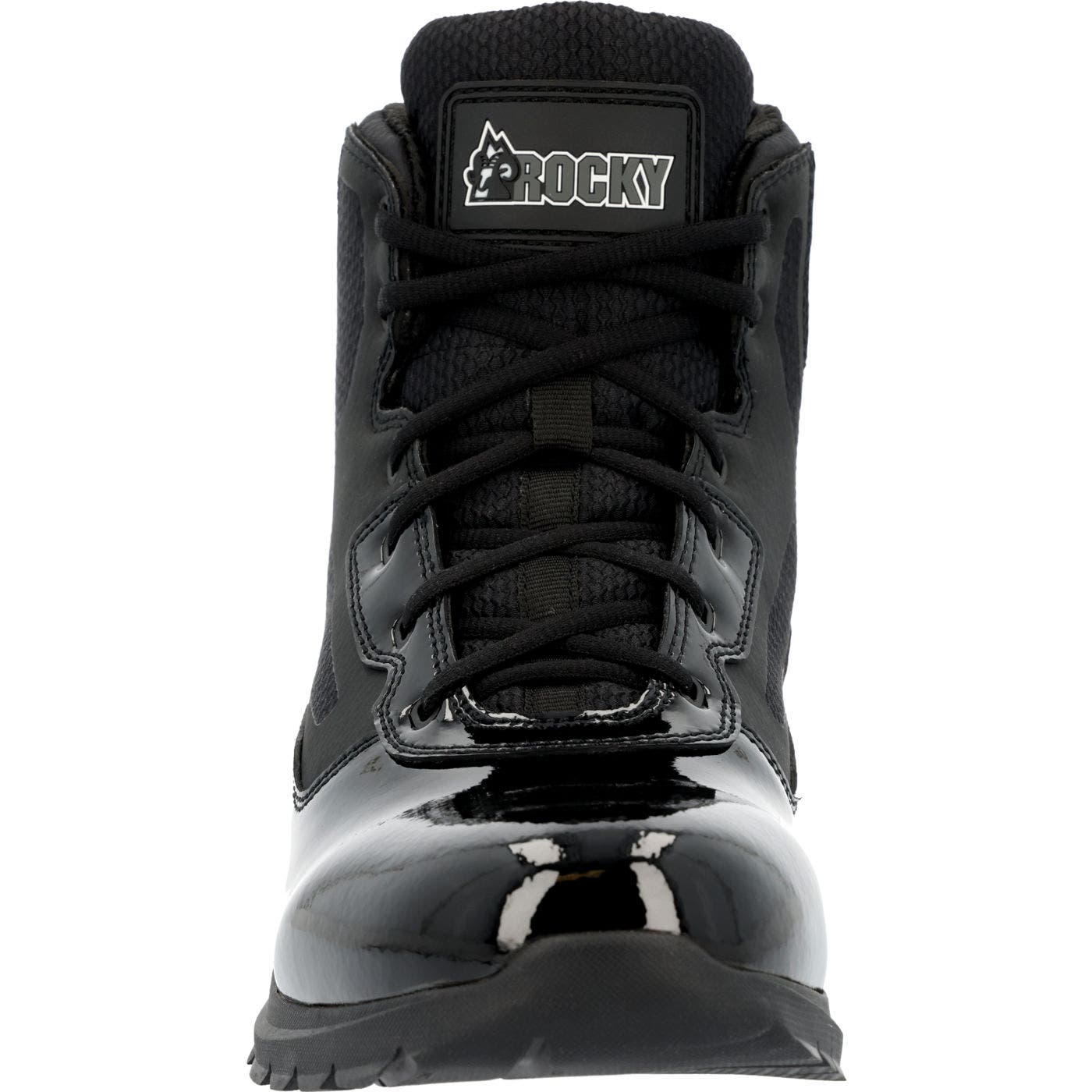 Rocky 6" Black Side Zip Public Service Boot, Alternate, color, Black