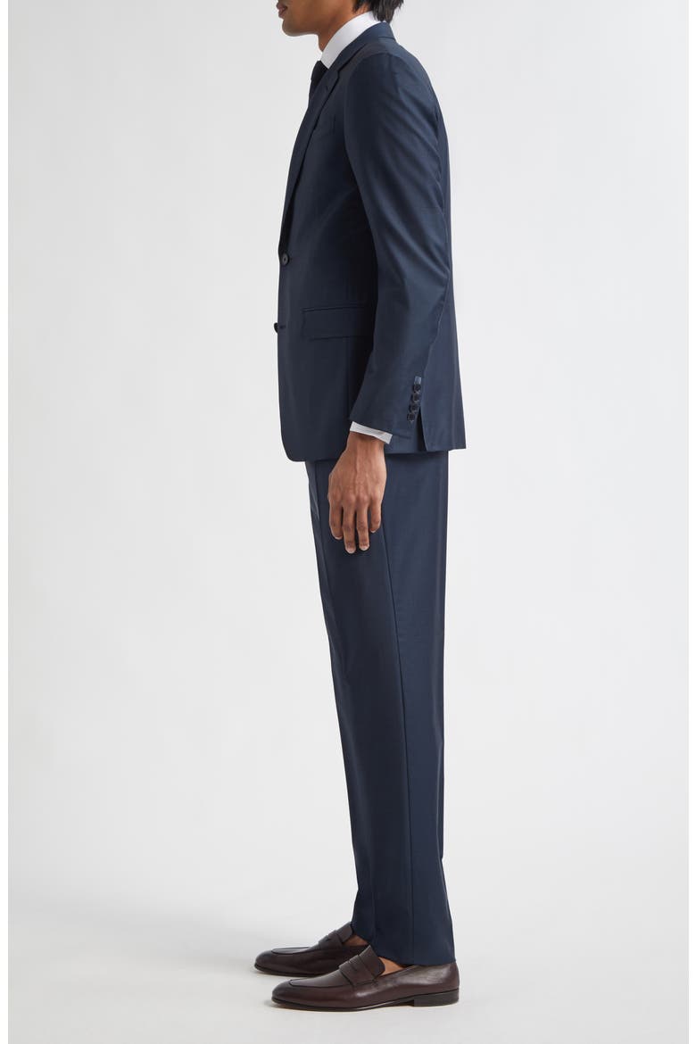 Regular Fit Navy Glen Check Trofeo Wool Suit, Alternate, color, BLUE NAVY CHECK