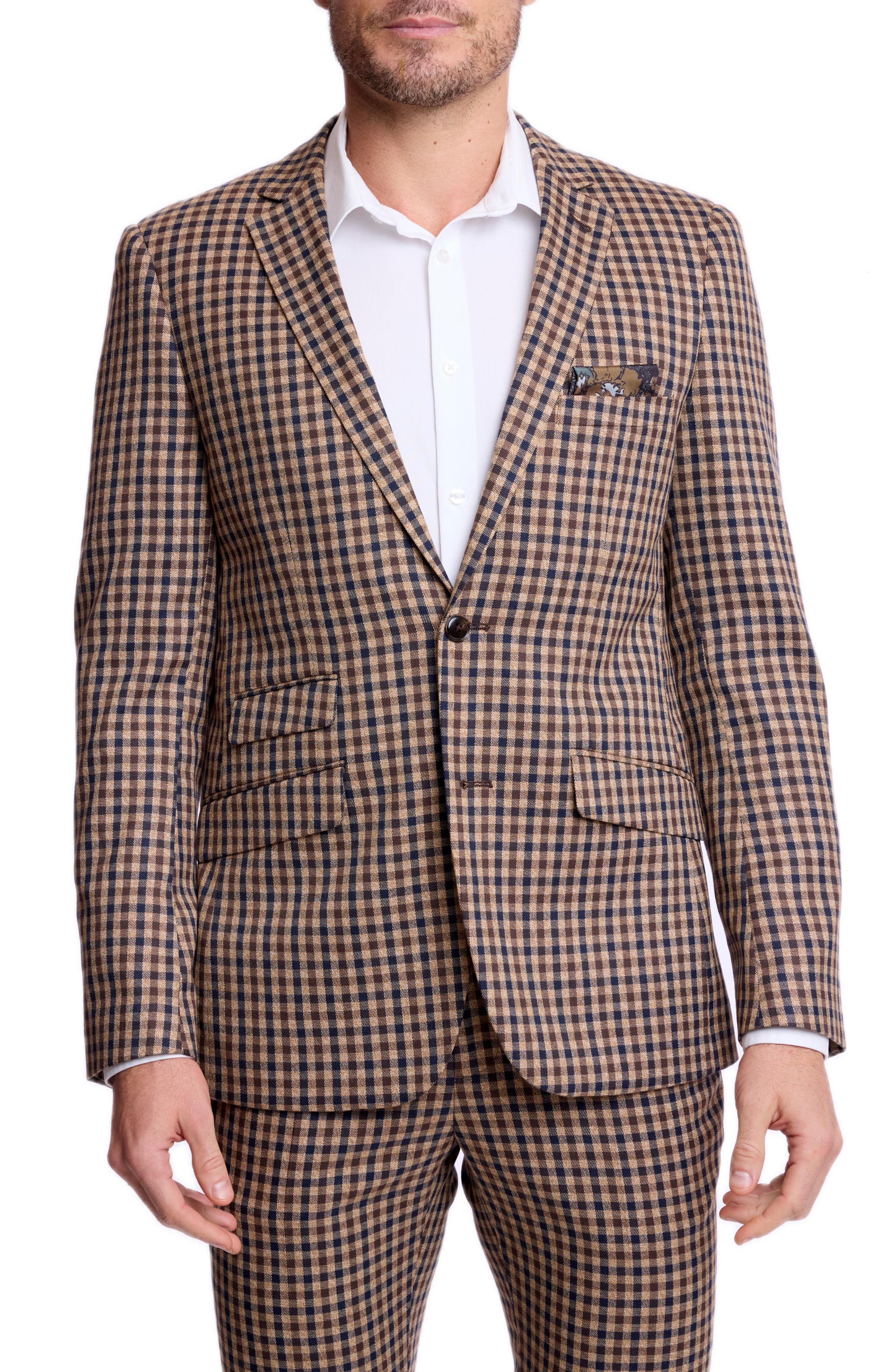 Dover Slim Fit Gingham Suit Jacket