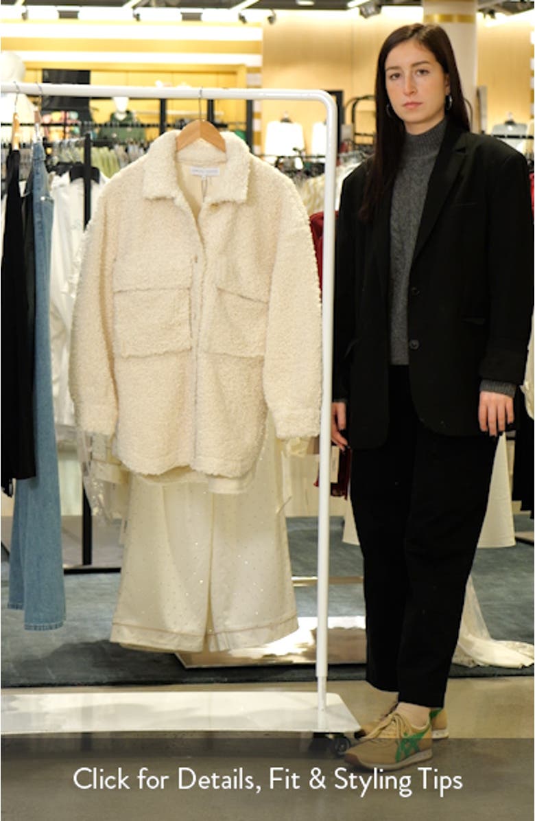 Oversize Faux Shearling Jacket, sales video thumbnail