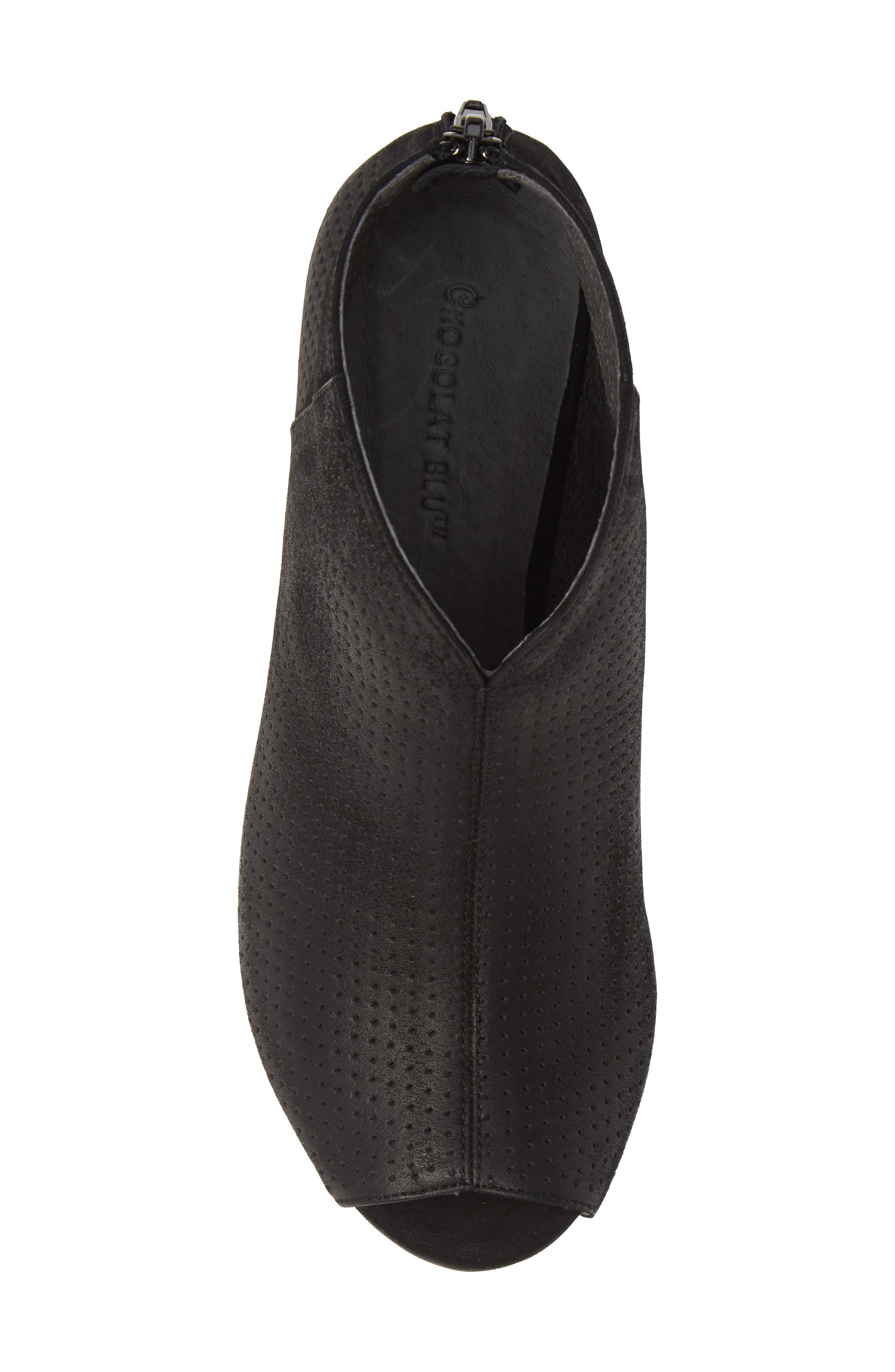 Chocolat Blu Walee Peep Toe Platform Bootie, Alternate, color, 