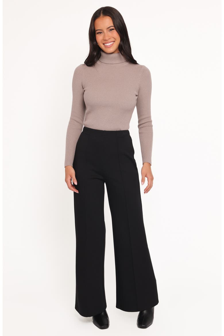 Jade High Waist Wide Leg Pants, Alternate, color, BLACK